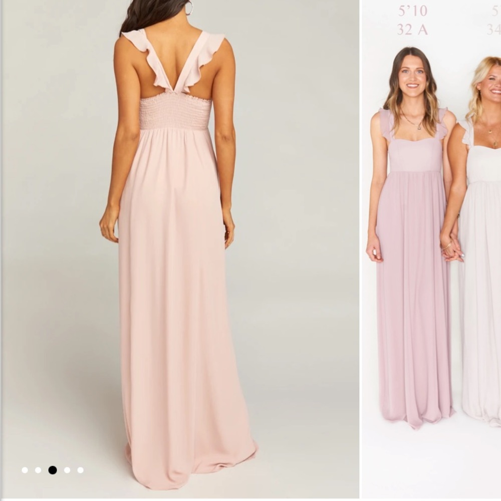 Show me your mumu June maxi dusty blush crisp